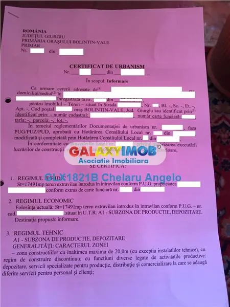 Bolintin-Vale, A1, Zona Industriala,Teren 18000mp - foto 1
