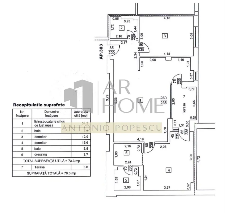 Apartament 3 camere, prima inchiriere, Ploiesti, ultracentral(Bucegi) - foto 18