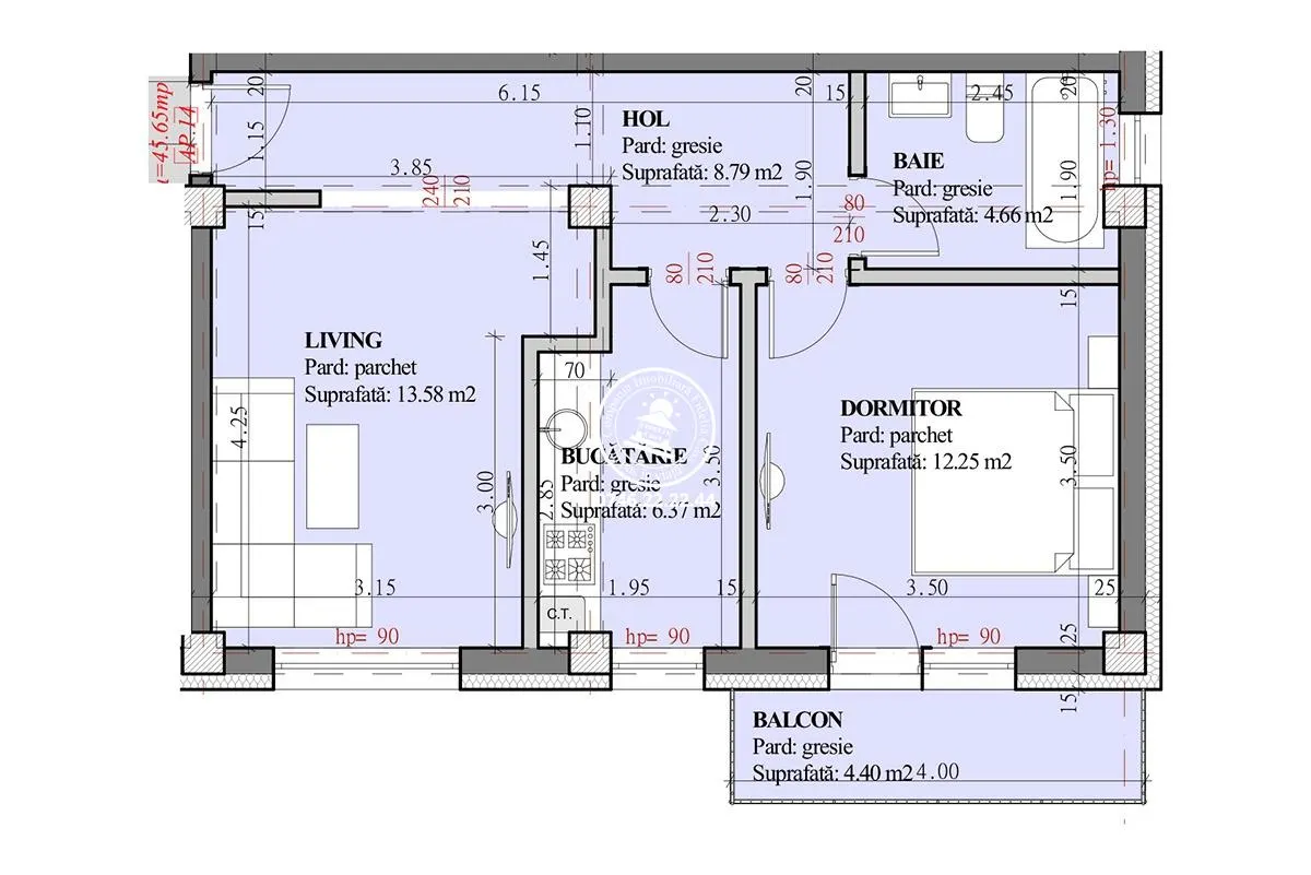 Apartament 2 camere  de vanzare - foto 2