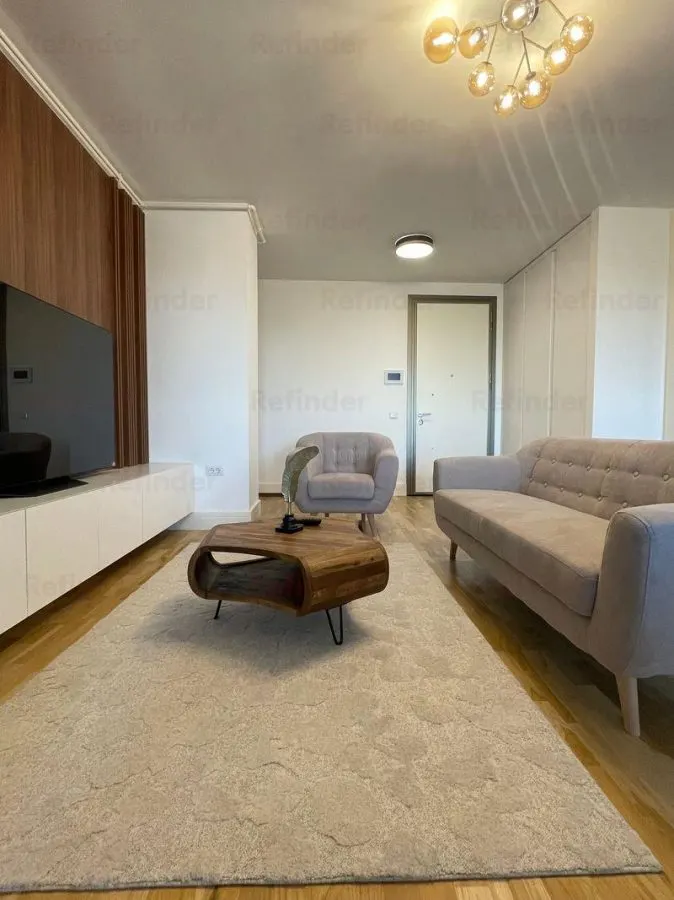 vanzare apartament lux 2 camere | Barbu Vacarescu | 60mp utili | etaj 7 | mobilat, utilat, loc parcare subteran | - foto 5