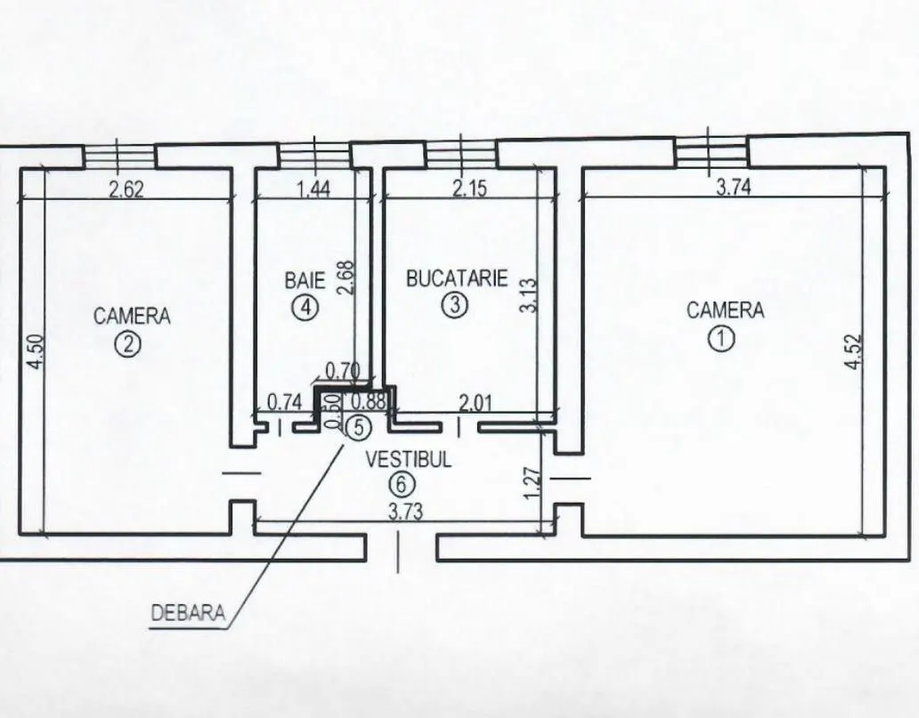 Apartament 2 camere decomandat Central - foto 6