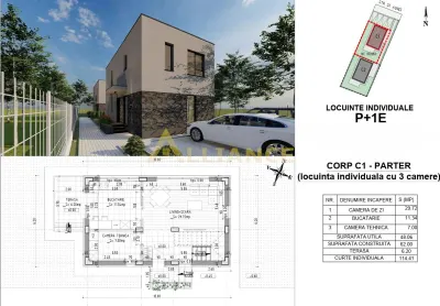 Casa Individuala P+1 - 1 km de Primaria Popesti Leordeni - foto 9