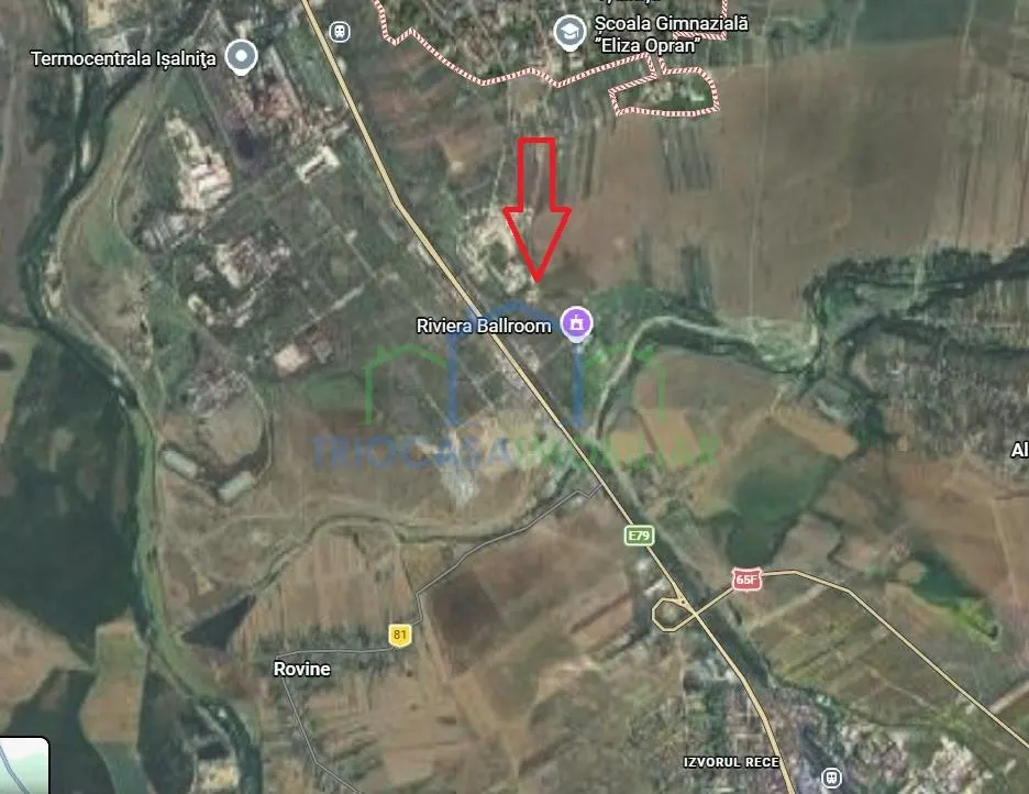 Doua hale in suprafata de 357  mp respectiv 475 mp si 5423 mp teren intravilan in Isalnita - foto 1