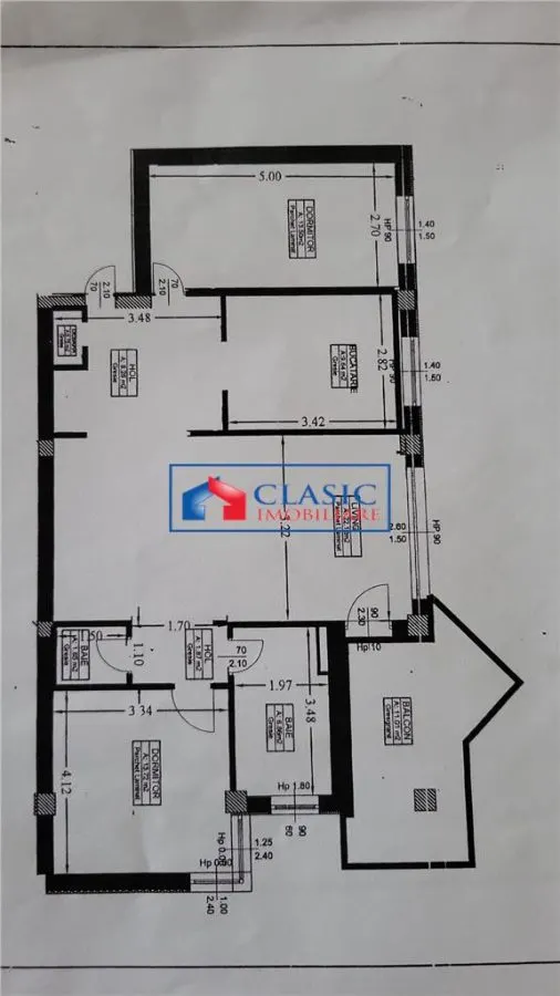Inchiriere apartament 3 camere Centru zona Andrei Muresanu Hotel Meridian, Cluj - foto 12