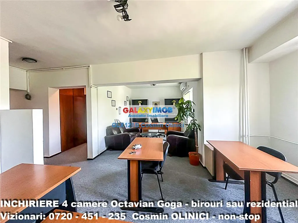 Inchiriere 4 camere Octavian GOGA ideal birouri sau rezidential - foto 4
