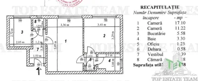 Apartament 2 camere e vanzare in zona Chibrit / Metrou 1 Mai Bucuresti - foto 10