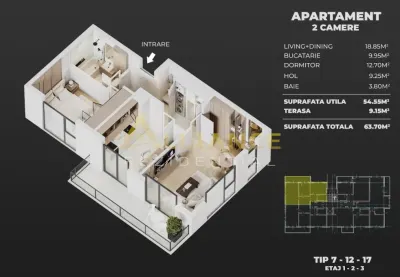 AME Residence â€“ Apartamente Noi cu 2 si 3 camere â€“ incalzire in pardoseala â€“ comision 0% - foto 6